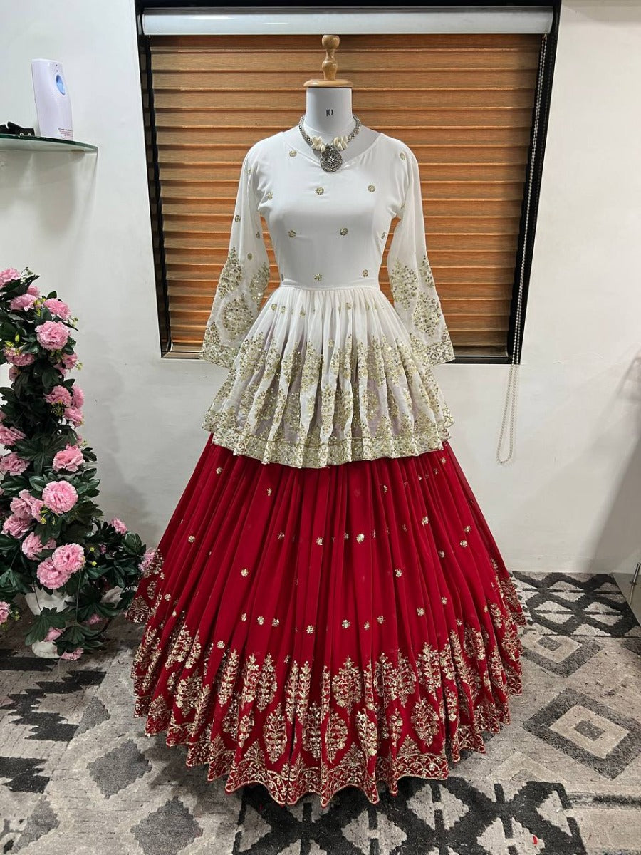 Launching New Designer Wedding Wear Look Top-Lehenga & Dupatta Set.