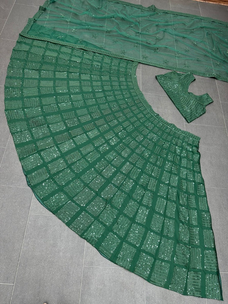 Presenting New Designer Embroidery with Sequnce Lehenga - Choli Collaction.