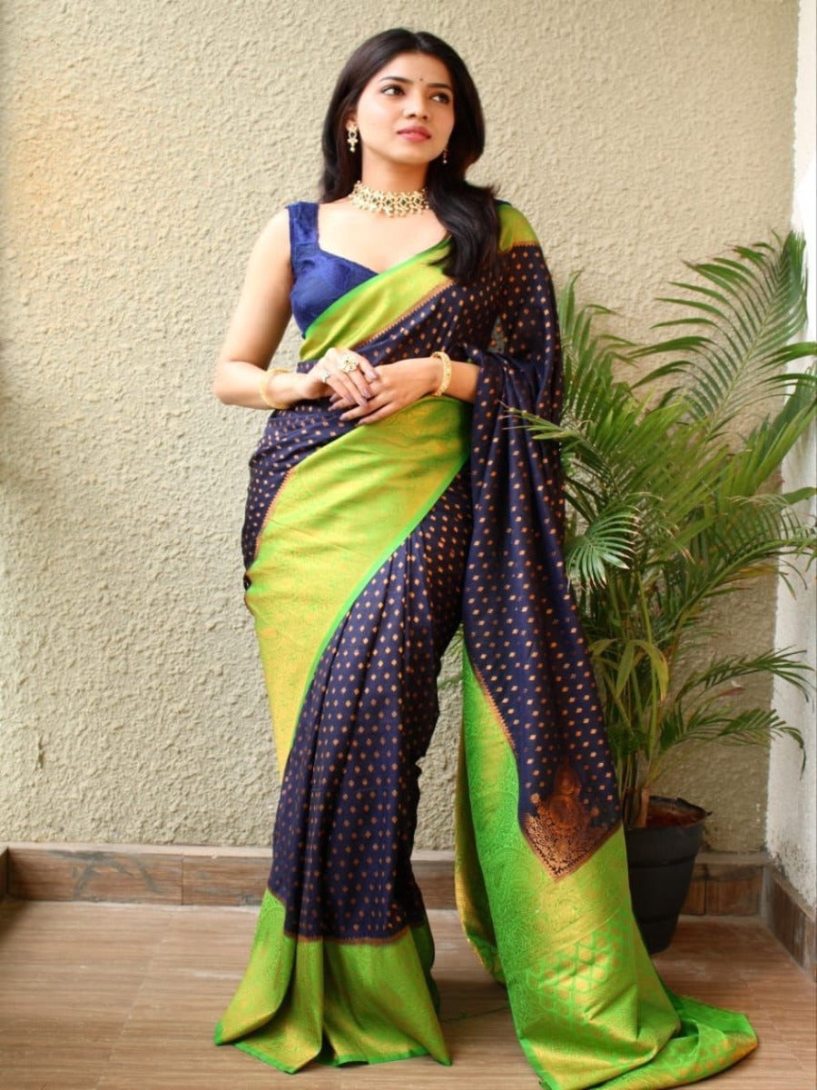 LAUNCHING NEW YEAR NEW DESIGNE IN LICHI SILK SAREE WITH SELF WEAVING BUTTI.