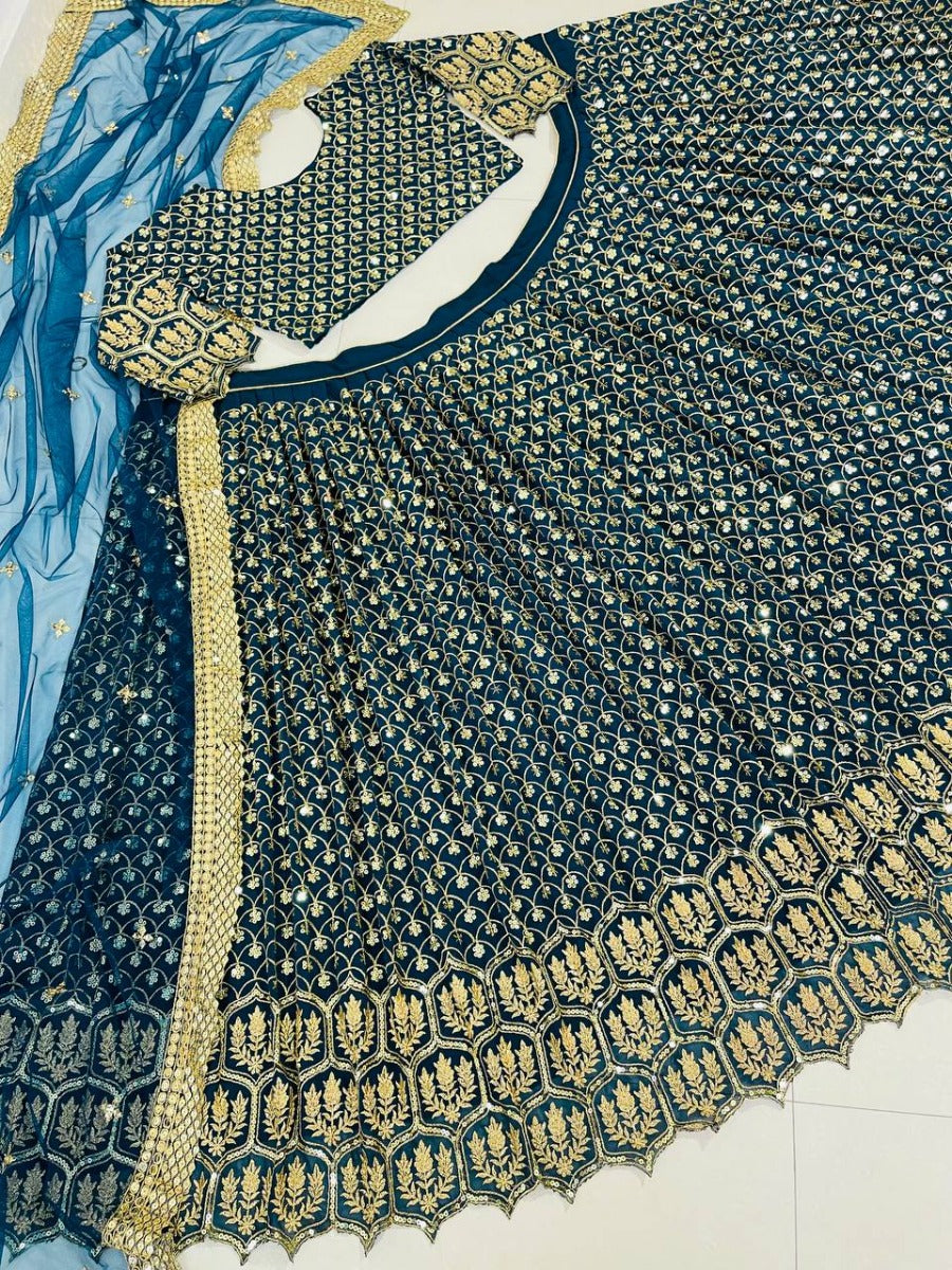 Presenting New Designer Lehenga -Choli Collaction In Embroidery Sequence Work.