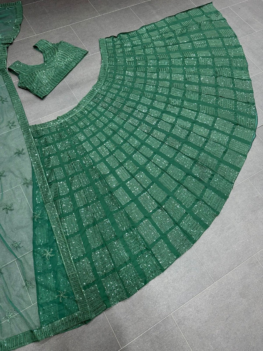 Presenting New Designer Embroidery with Sequnce Lehenga - Choli Collaction.