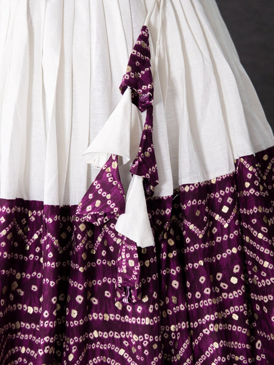 Launching The Real Essence of Gujarati Bandhani Print Combination in Lehenga Choli.