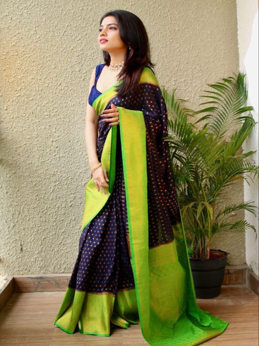 LAUNCHING NEW YEAR NEW DESIGNE IN LICHI SILK SAREE WITH SELF WEAVING BUTTI.