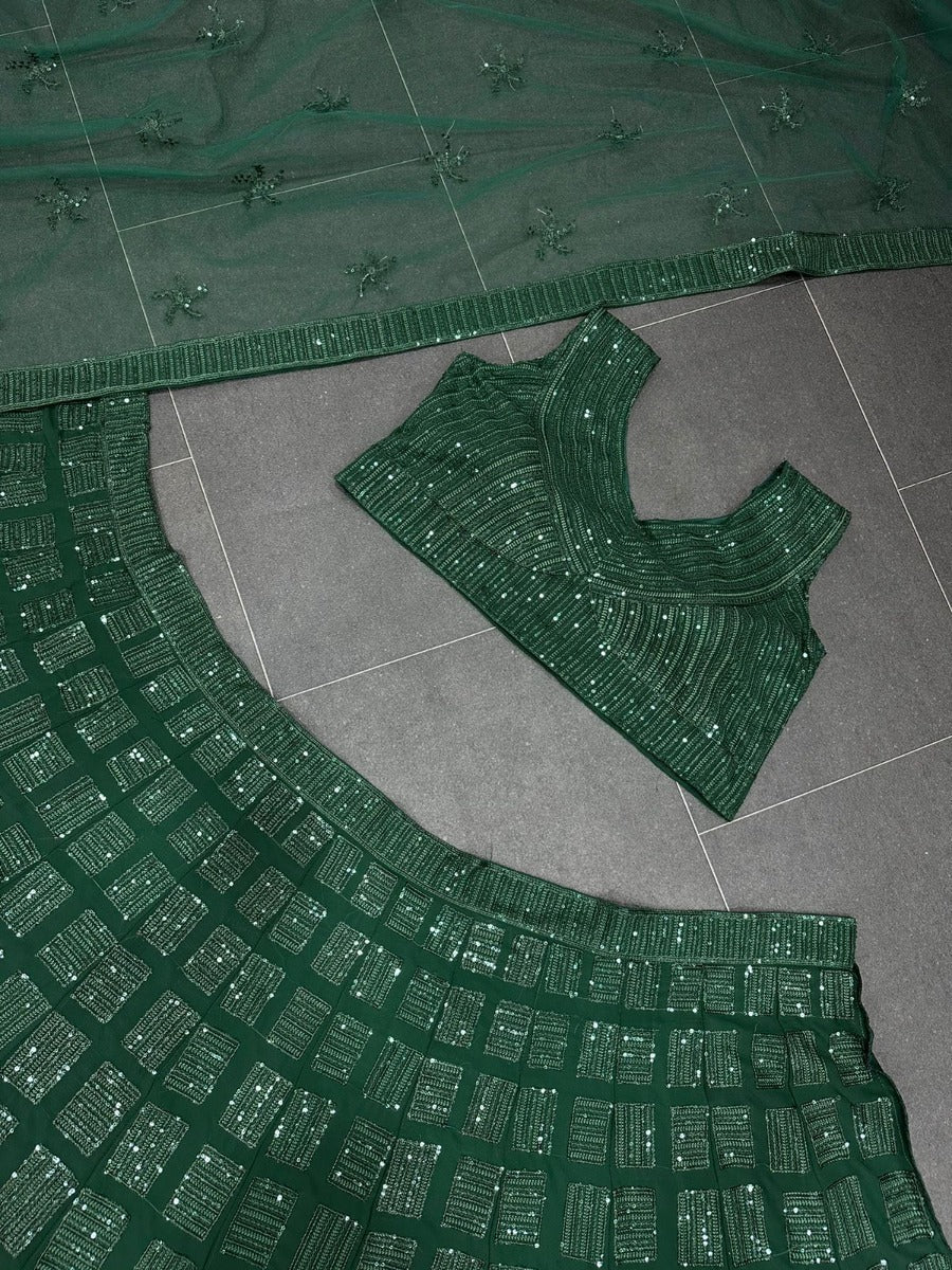 Presenting New Designer Embroidery with Sequnce Lehenga - Choli Collaction.