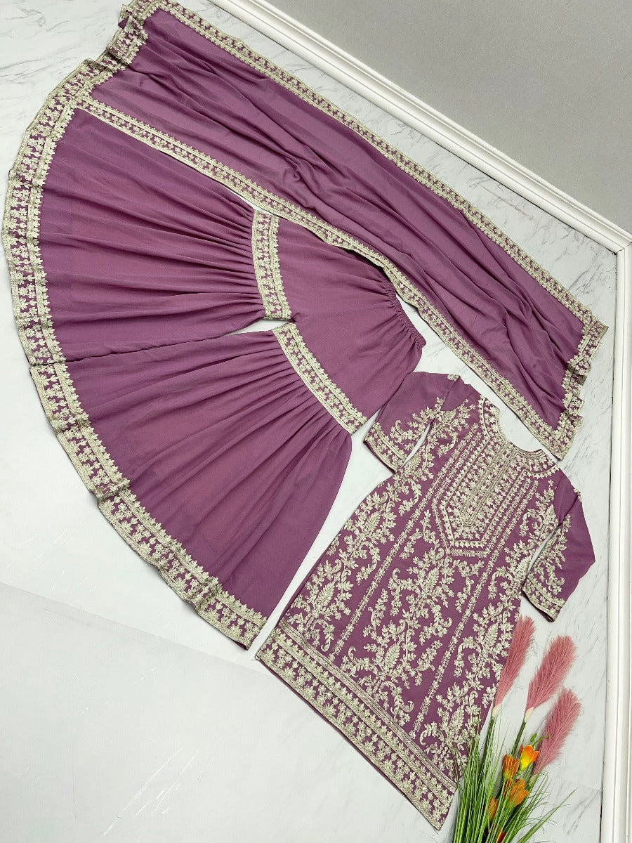 Launching New Designer Party Wear Look Top Plazzo & Dupatta Set.