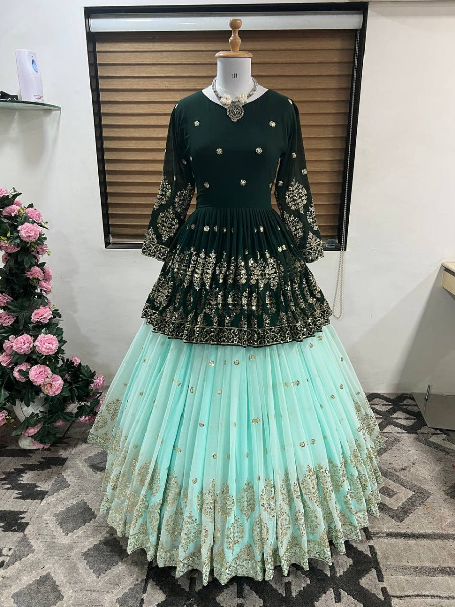 Launching New Designer Wedding Wear Look Top-Lehenga & Dupatta Set.
