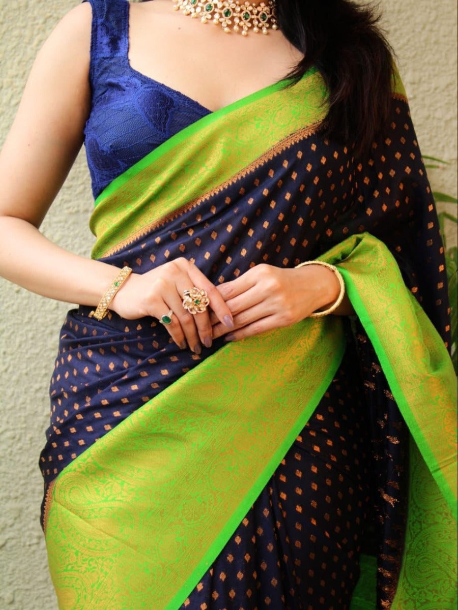 LAUNCHING NEW YEAR NEW DESIGNE IN LICHI SILK SAREE WITH SELF WEAVING BUTTI.