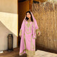 Launching New Đěsigner Party Wear Look Pur Chinon Silk Top Plazzo & Dupatta Set.