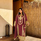 Launching New Đěsigner Party Wear Look Pur Chinon Silk Top Plazzo & Dupatta Set.