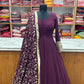 PRESENTING NEW GEORGETTE GOWN DUPPTA FULL SET WITH PENT READY TO WEAR.