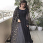 Launching New Designer Party Wear Look Embroidery Sequence Work Gown & Dupatta.