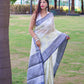 Presenting Pure Linen Saree With Chap Border.