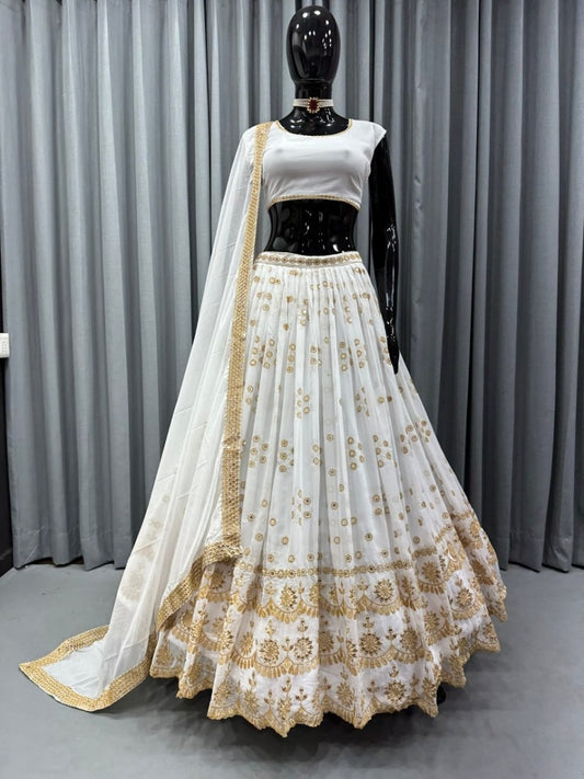 Presenting New Designer Lehenga -Choli Collaction In Embroidery Sequence Work.