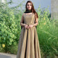 PRESENTING NEW BRONZE GOLD LAMA ANARKALI GOWN & DUPPTA SET.