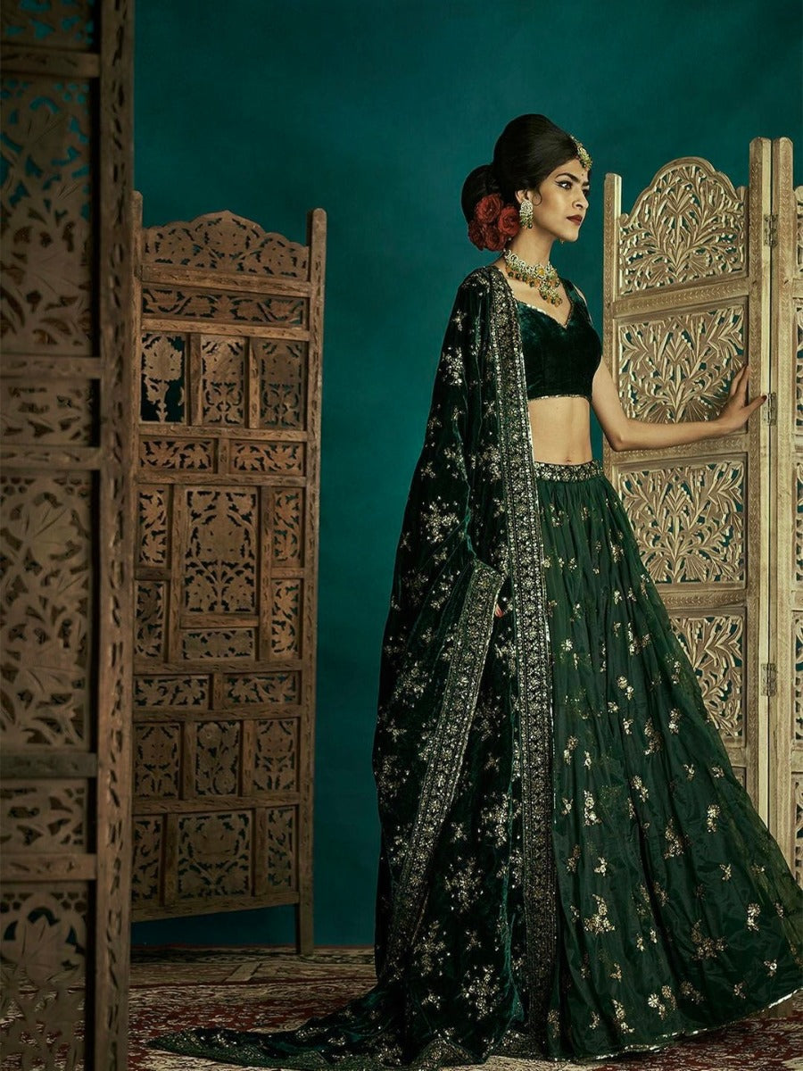 Presenting New Designer Viscose Velvet Lehenga - Choli Collaction.