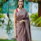 SUPER HIT WEDDING SERIES OF PESTEL LICHI SILK BEAUTIFUL RICH PALLU BANARASI SAREE WITH WEAVING WORK.