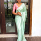LAUNCHING SPECIAL LICHI SILK BANARASI SAREE WITH SILVER WEAVING.