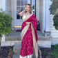 LAUNCHING COPPER KING FLOWER WEAVING LICHI SILK BANARASI SAREE.