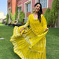 Launching New Designer Party Wear Look Heavy Gown For Women
