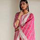 NEW DESIGNER HEAVY COTTON THREAD WORK SUIT WITH PANT AND DUPATTA.