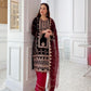 FUNCTION WEAR A VELVET CORDING SEQUENCE EMBROIDERY WORK SUIT WITH DUPATTA
