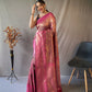 Orginal pure heavy silk Saree With weaved zari & heavy jaal work.