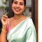 LAUNCHING SPECIAL LICHI SILK BANARASI SAREE WITH SILVER WEAVING.