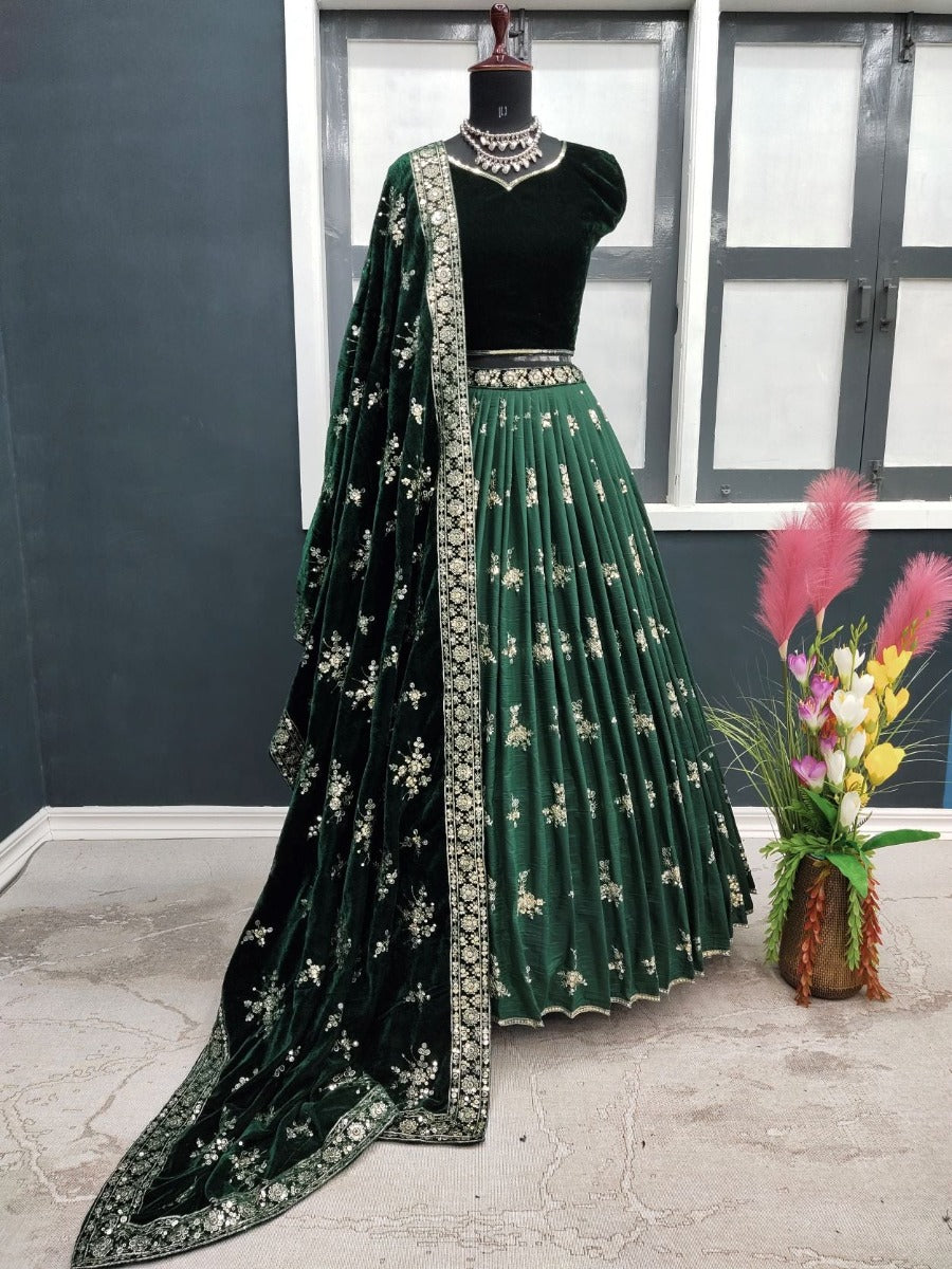 Presenting New Designer Viscose Velvet Lehenga - Choli Collaction.