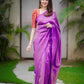 LAUNCHING SUPER HIT LICHI SILK BANARASI SAREE WITH GOLD CHAMPION.