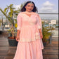 Launching New Designer Party Wear Look Top Plazzo With Dupatta