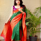 LAUNCHING NEW YEAR NEW DESIGNE IN LICHI SILK SAREE WITH SELF WEAVING BUTTI.