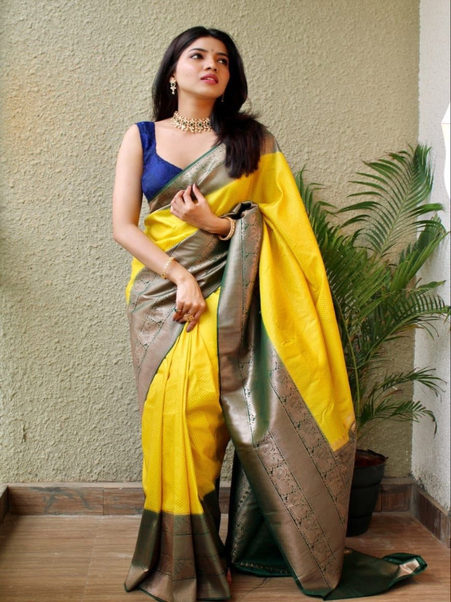 SUPER HIT WEDS SPECIAL LICHI SILK SAREE WITH RASPBERRY BY VOX.