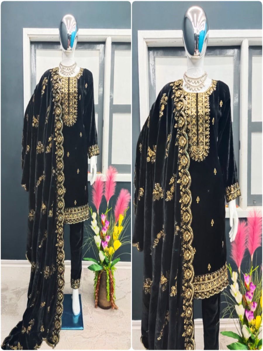 PRESENTING NEW STUNNING LOOK TOP- BOTTOM WITH DUPATTA COLLATION.