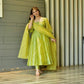 Launching New Designer Heavy Organza Silk Party Wear Look Gown With Dupatta