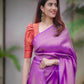 LAUNCHING SUPER HIT LICHI SILK BANARASI SAREE WITH GOLD CHAMPION.