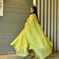 Launching New Designer Heavy Organza Silk Party Wear Look Gown With Dupatta