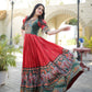 Launching New Party Wear Look Premium Patola Foil print work Dola silk designer gown.