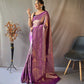 Orginal pure heavy silk Saree With weaved zari & heavy jaal work.