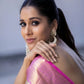 LAUNCHING HANDWOVEN PURE BANARASI SAREE WITH TRUSER WHITE WITH PINK COMBINATIONS WEAVING.