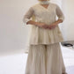 Launching New Designer Party Wear Look Top Plazzo With Dupatta