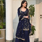 Launching New Đěsigner Party Wear Look Top Plazzo & Dupatta Set.