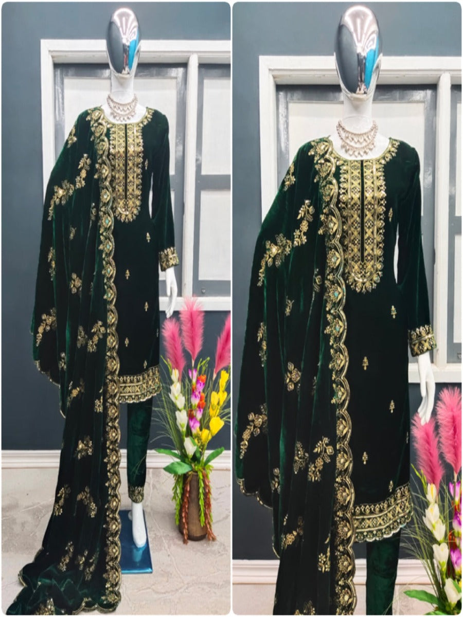 PRESENTING NEW STUNNING LOOK TOP- BOTTOM WITH DUPATTA COLLATION.