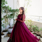 Launching New Designer Party Wear Look Gown & Dupatta Set.