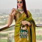 SUPER HIT SERIES OF PESTEL LICHI SILK BANARASI SAREE IN SELF BUTTI WEAVING.