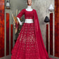 BEUTIQUE STYLES BRODAL GEORGETTE SEQUANCE WORK LEHENGA CHOLI WITH DUPATTA.