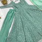 Launching New Designer Wedding Wear Look Style Anarkali Fancy Kurti-Bottom & Dupatta Set.