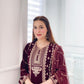 FUNCTION WEAR A VELVET CORDING SEQUENCE EMBROIDERY WORK SUIT WITH DUPATTA