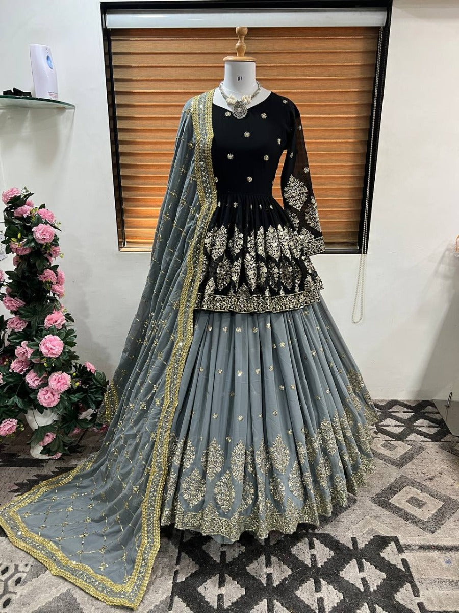 Launching New Designer Wedding Wear Look Top-Lehenga & Dupatta Set.