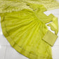 Launching New Designer Heavy Organza Silk Party Wear Look Gown With Dupatta