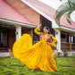 Launching Designer Wedding Wear Look Trending Embroidered Work Gown With Koti For Mom.